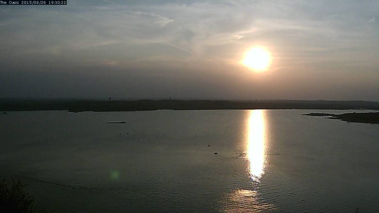 Lake Travis webcam, August 26, 2015 6:35 PM CT
