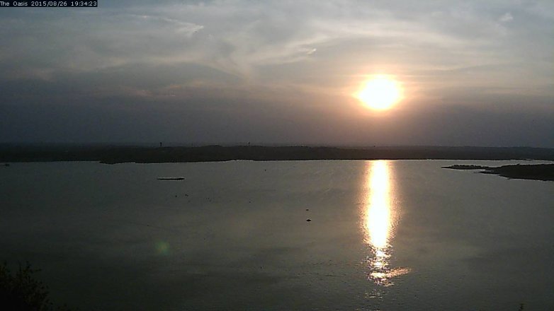 Lake Travis webcam, August 26, 2015 6:40 PM CT