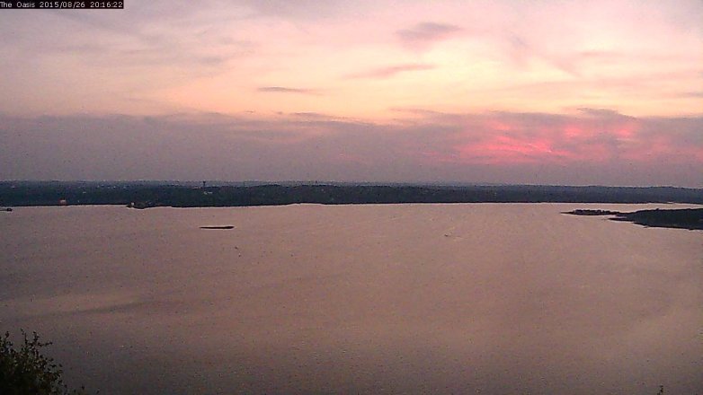 Lake Travis webcam, August 26, 2015 7:20 PM CT