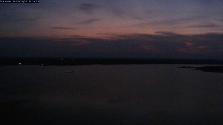 Lake Travis webcam, August 26, 2015 7:30 PM CT