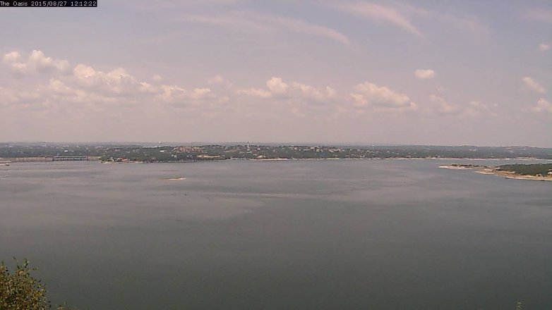 Lake Travis webcam, August 27, 2015 11:20 AM CT