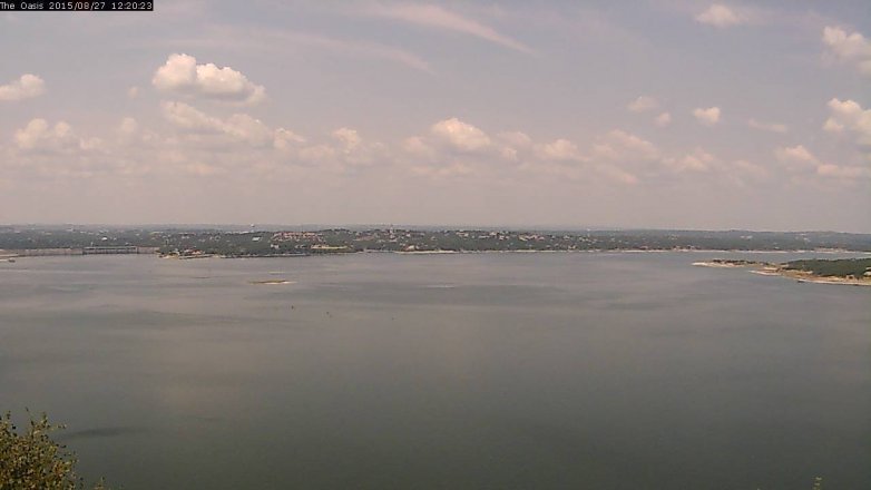 Lake Travis webcam, August 27, 2015 11:25 AM CT
