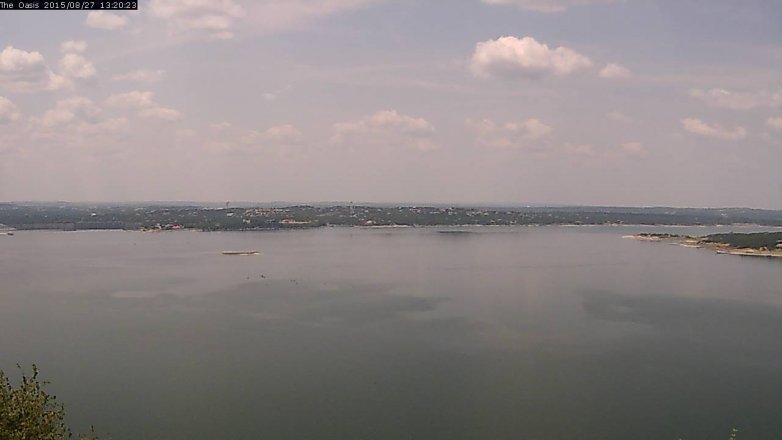 Lake Travis webcam, August 27, 2015 12:25 PM CT