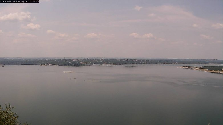 Lake Travis webcam, August 27, 2015 12:40 PM CT