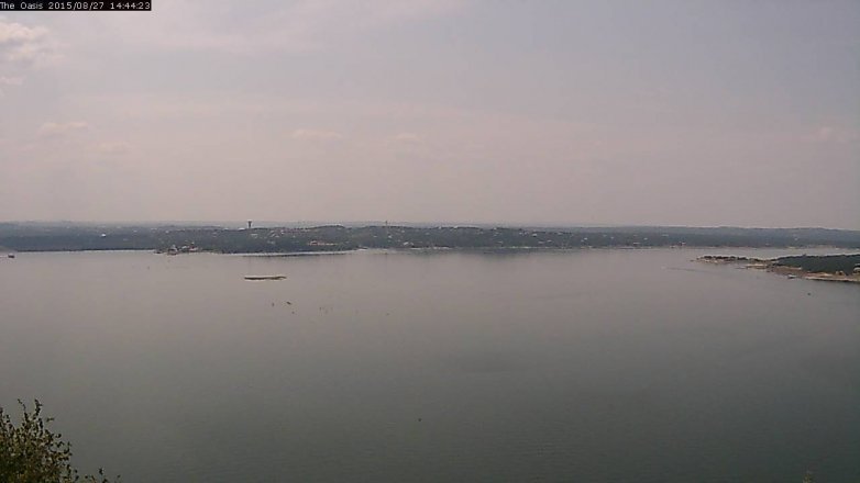 Lake Travis webcam, August 27, 2015 1:50 PM CT