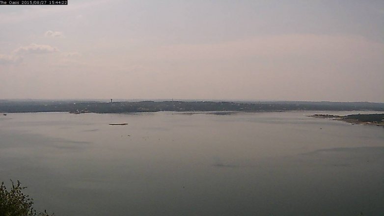 Lake Travis webcam, August 27, 2015 2:50 PM CT