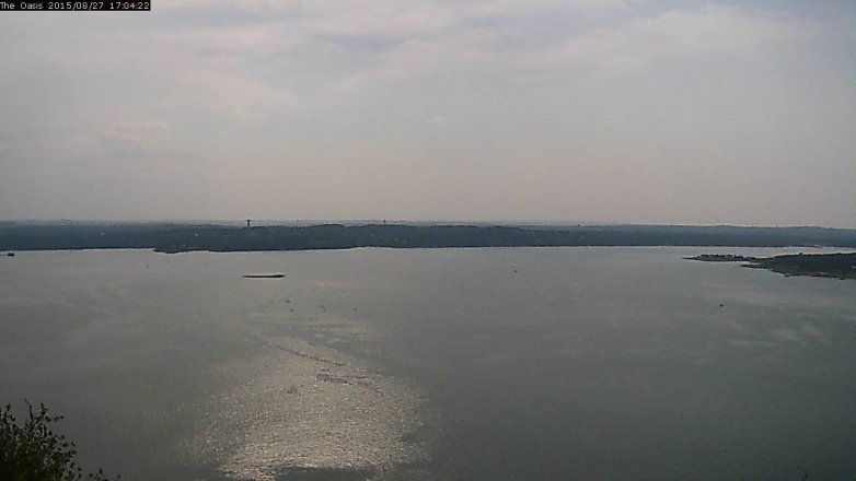 Lake Travis webcam, August 27, 2015 4:10 PM CT