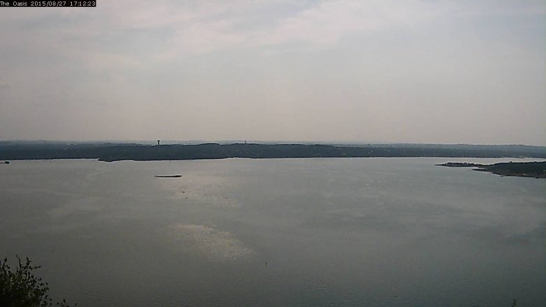 Lake Travis webcam, August 27, 2015 4:20 PM CT
