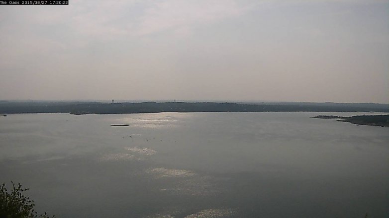 Lake Travis webcam, August 27, 2015 4:25 PM CT