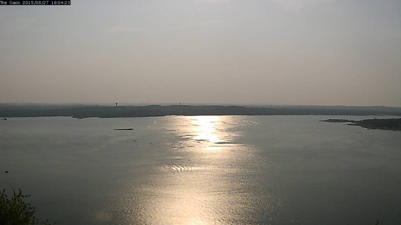 Lake Travis webcam, August 27, 2015 5:10 PM CT