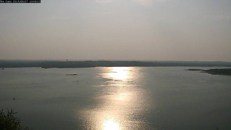 Lake Travis webcam, August 27, 2015 5:15 PM CT