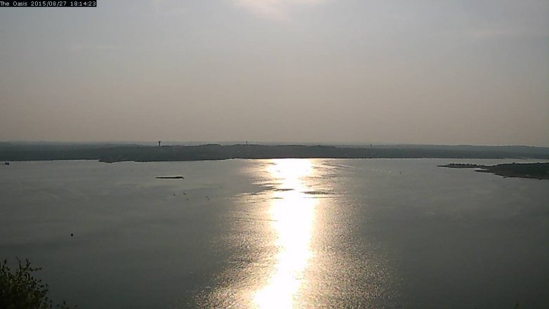 Lake Travis webcam, August 27, 2015 5:20 PM CT