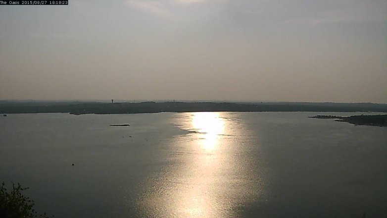 Lake Travis webcam, August 27, 2015 5:25 PM CT