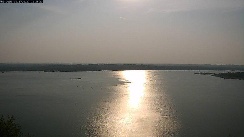 Lake Travis webcam, August 27, 2015 5:35 PM CT