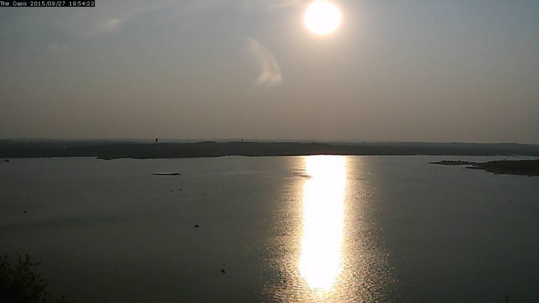 Lake Travis webcam, August 27, 2015 6:00 PM CT