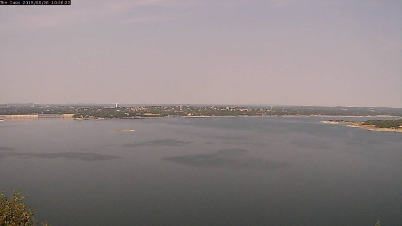 Lake Travis webcam, August 28, 2015 9:35 AM CT