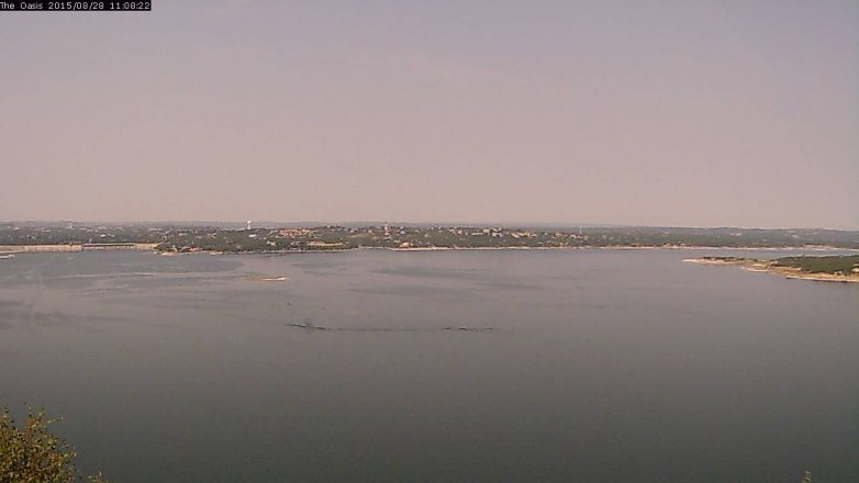 Lake Travis webcam, August 28, 2015 10:15 AM CT