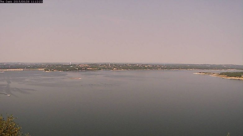 Lake Travis webcam, August 28, 2015 10:20 AM CT