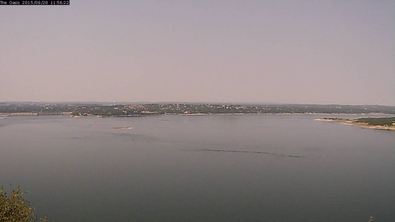 Lake Travis webcam, August 28, 2015 11:00 AM CT