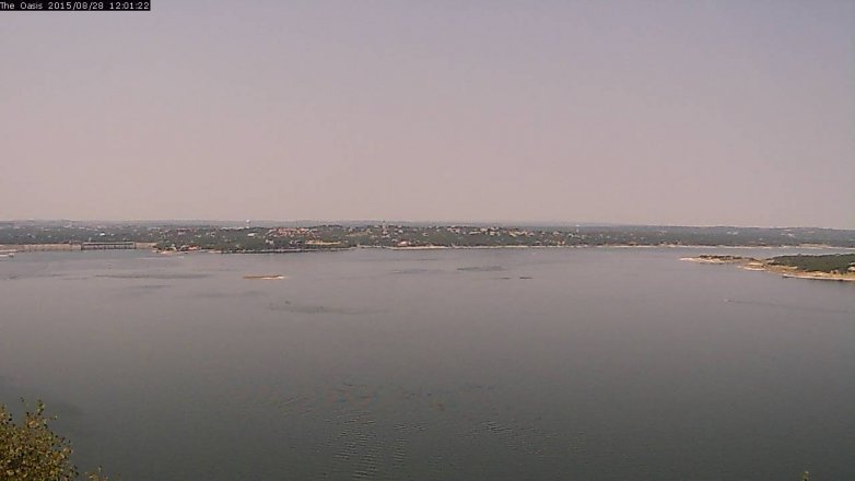 Lake Travis webcam, August 28, 2015 11:10 AM CT