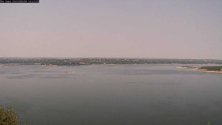 Lake Travis webcam, August 28, 2015 11:20 AM CT