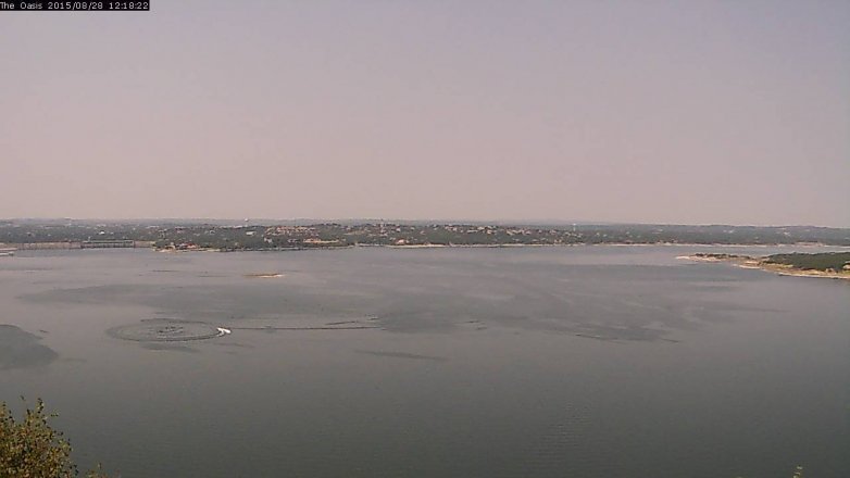 Lake Travis webcam, August 28, 2015 11:25 AM CT