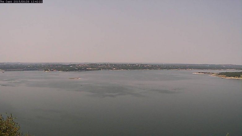 Lake Travis webcam, August 28, 2015 11:50 AM CT