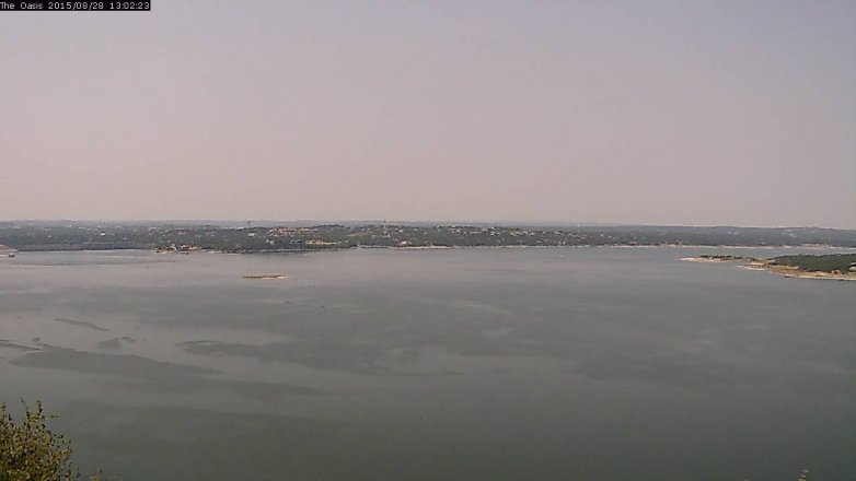 Lake Travis webcam, August 28, 2015 12:10 PM CT