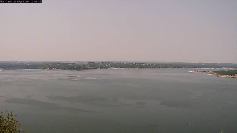 Lake Travis webcam, August 28, 2015 12:15 PM CT