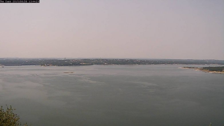 Lake Travis webcam, August 28, 2015 12:50 PM CT