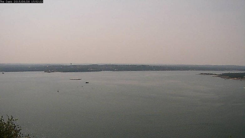Lake Travis webcam, August 28, 2015 3:00 PM CT
