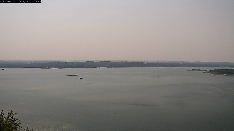 Lake Travis webcam, August 28, 2015 3:15 PM CT