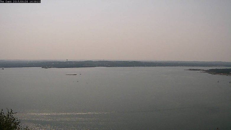 Lake Travis webcam, August 28, 2015 3:45 PM CT