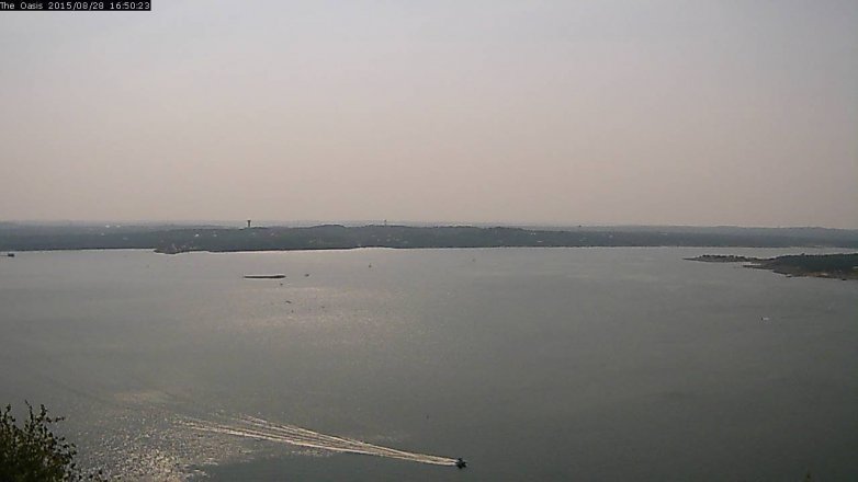 Lake Travis webcam, August 28, 2015 4:00 PM CT