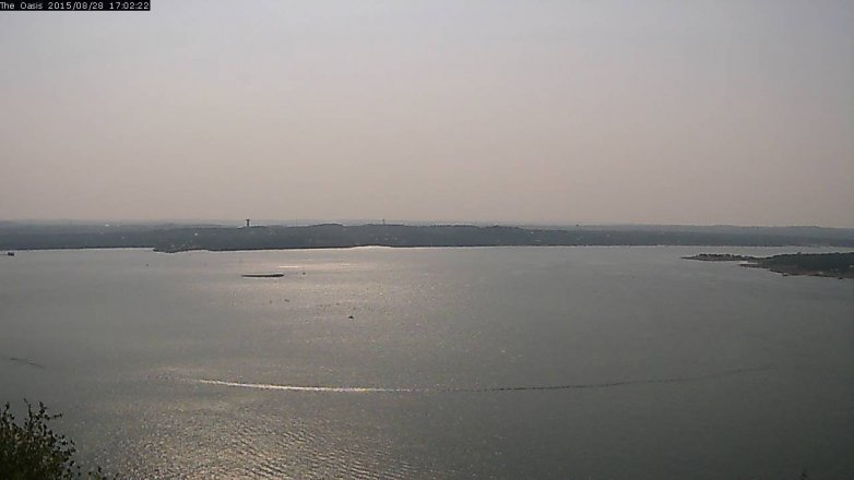 Lake Travis webcam, August 28, 2015 4:10 PM CT