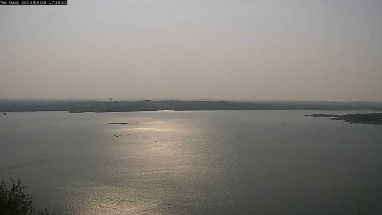 Lake Travis webcam, August 28, 2015 4:25 PM CT