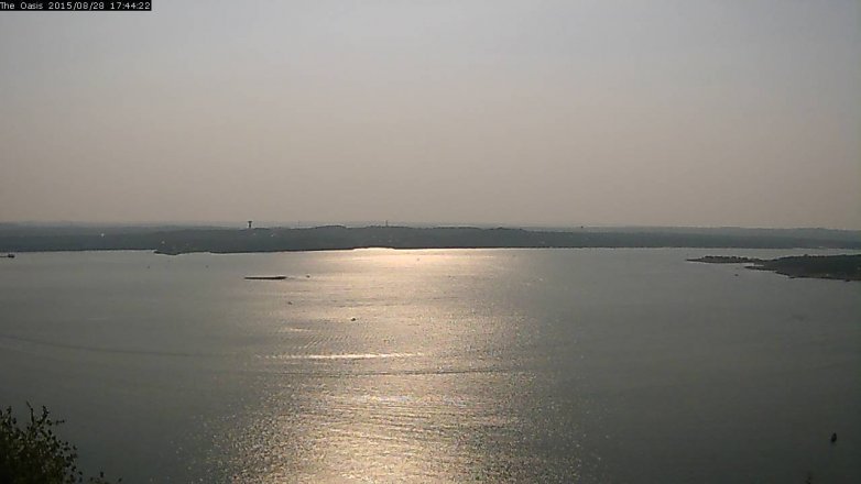Lake Travis webcam, August 28, 2015 4:50 PM CT