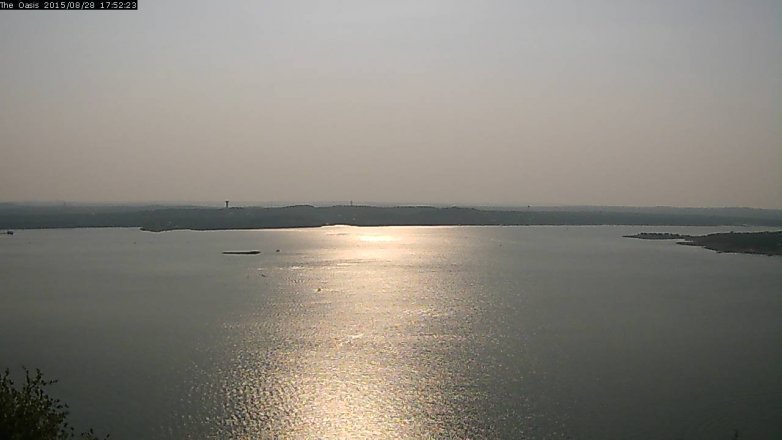 Lake Travis webcam, August 28, 2015 5:00 PM CT