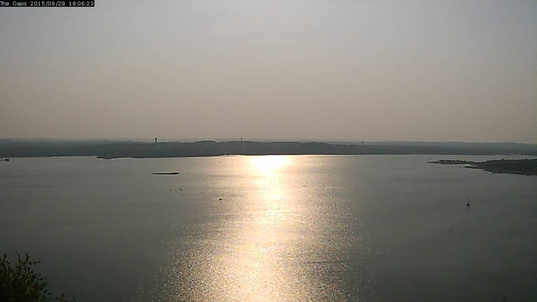 Lake Travis webcam, August 28, 2015 5:15 PM CT