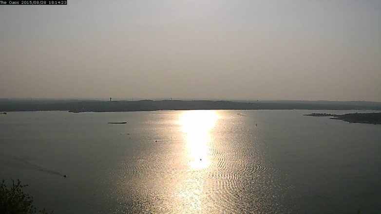 Lake Travis webcam, August 28, 2015 5:20 PM CT