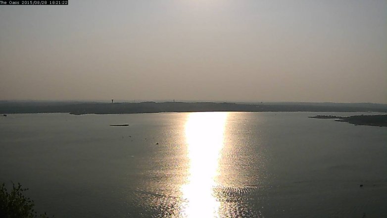 Lake Travis webcam, August 28, 2015 5:30 PM CT