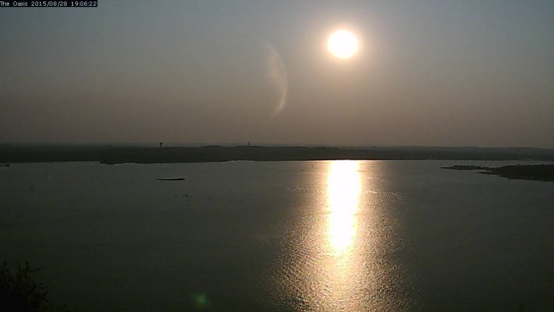 Lake Travis webcam, August 28, 2015 6:10 PM CT