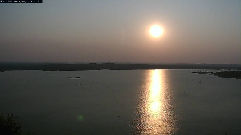 Lake Travis webcam, August 28, 2015 6:25 PM CT