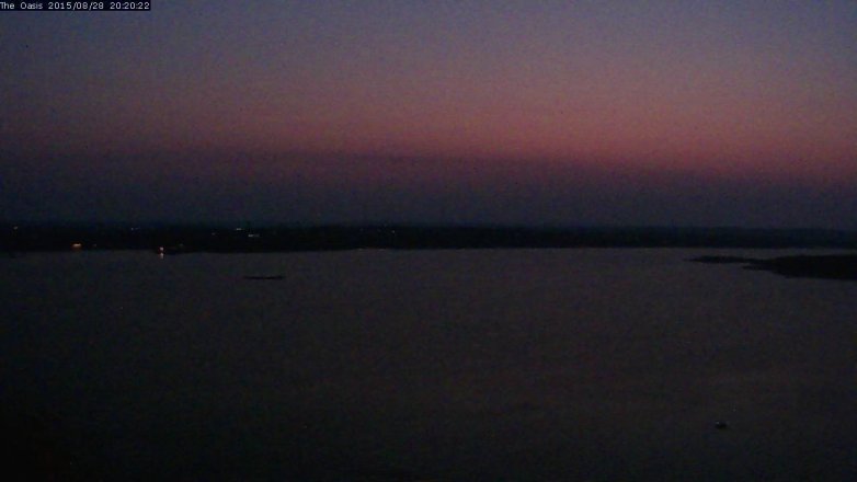 Lake Travis webcam, August 28, 2015 7:25 PM CT