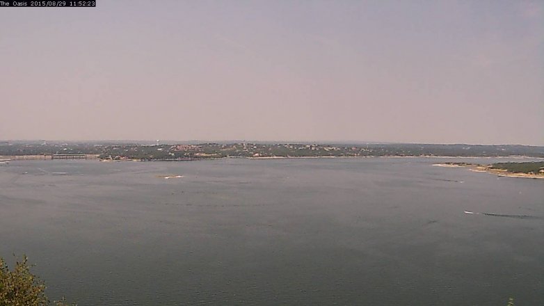 Lake Travis webcam, August 29, 2015 11:00 AM CT