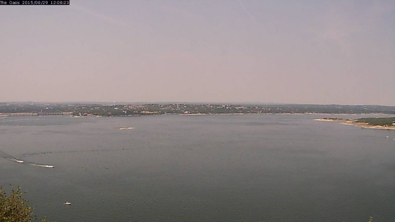 Lake Travis webcam, August 29, 2015 11:15 AM CT