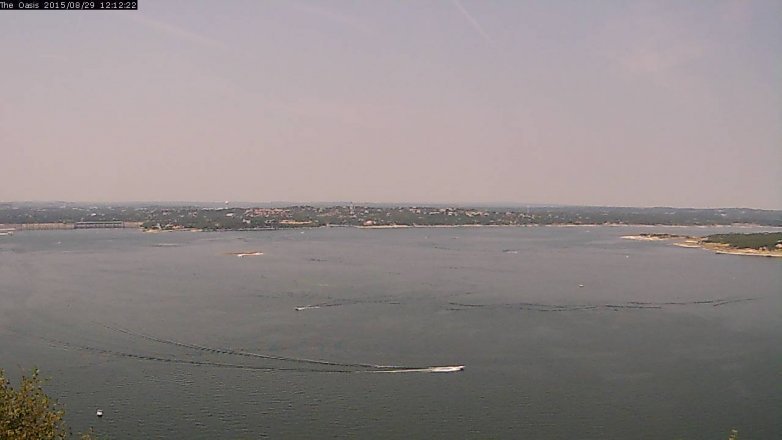 Lake Travis webcam, August 29, 2015 11:20 AM CT