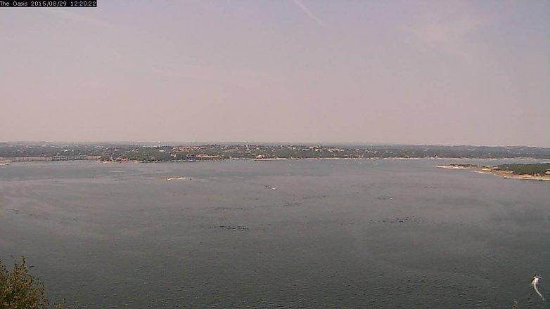 Lake Travis webcam, August 29, 2015 11:25 AM CT