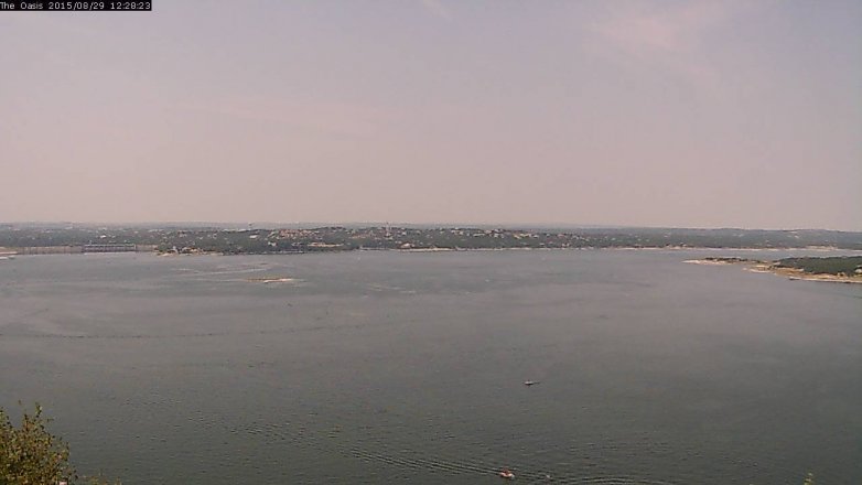 Lake Travis webcam, August 29, 2015 11:35 AM CT