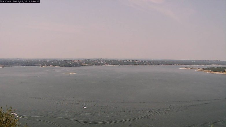 Lake Travis webcam, August 29, 2015 11:50 AM CT